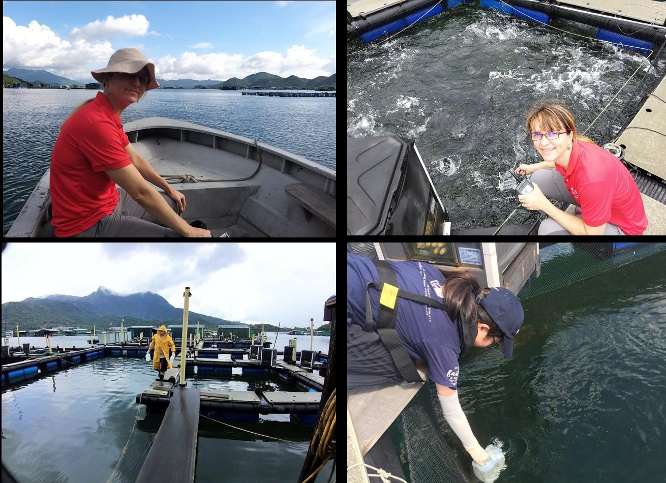 Dr Giana Gomes conducting aquacultural studies